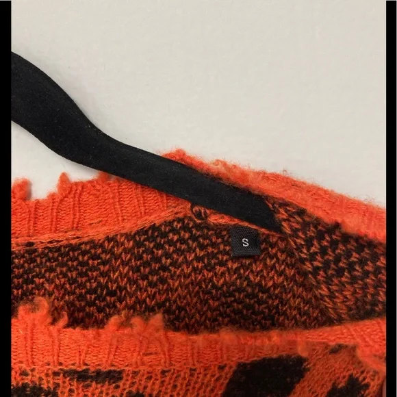R13 Leopard Cashmere Crewneck Sweater $795 Size small. Oversized fit.
